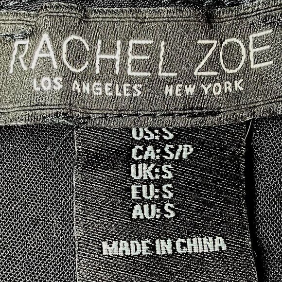 Rachel Zoe Wide Leg Elastic Waist Pants in Dark Black Women’s S - Picture 6 of 8